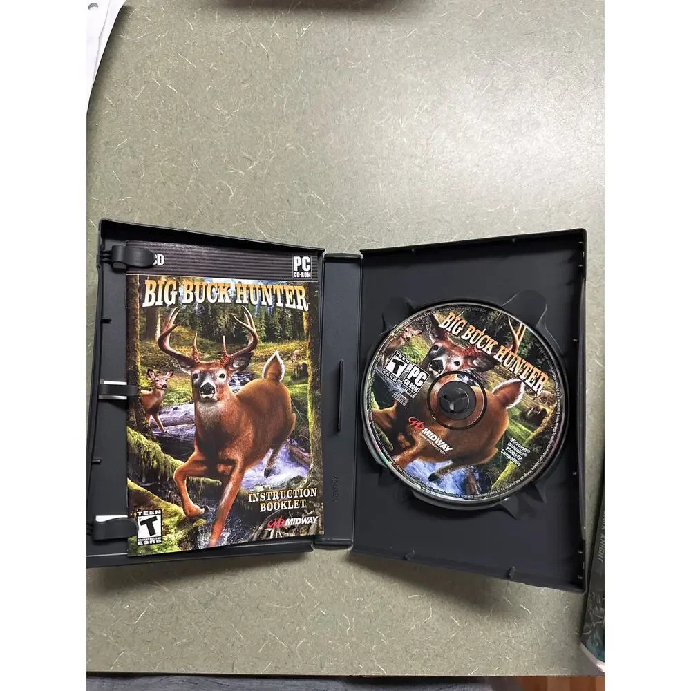 Big Buck Hunter PC CD-ROM – Complete Case & Manual – Midway Arcade Hunting Game